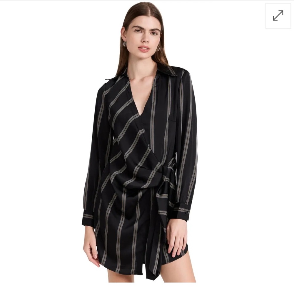 Jonathan Simkhai Black and White Striped Garment